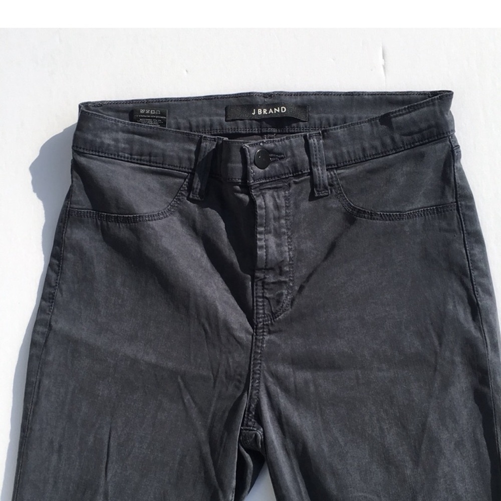J Brand Maria High Rise Skinny Jeans Charcoal Grey Size 27 - Picture 6 of 6